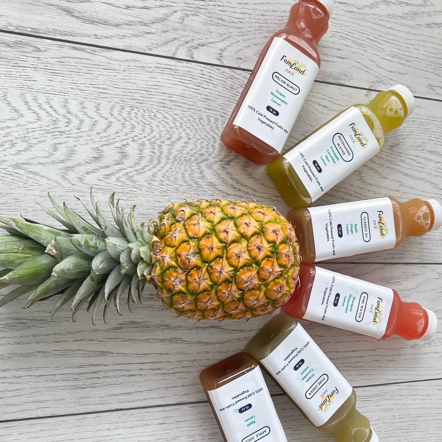 FLJ 6~Pack (6 bottles of 16oz cold pressed juice).